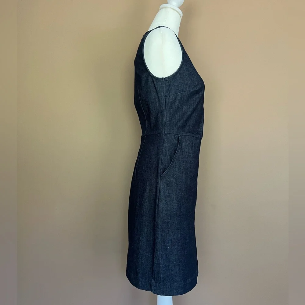 {Banana Republic Factory} Sleeveless Denim Dress in Blue - Women's 0 - Picture 5 of 11